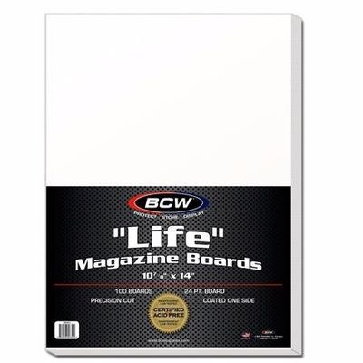 BCW LIFE MAGAZINE BACKING BOARDS (PACK OF 100)