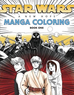 STAR WARS NEW HOPE MANGA COLORING BOOK