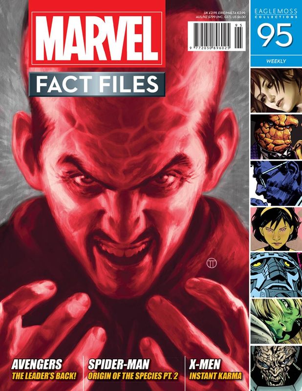 MARVEL FACT FILES #95 RED LEADER COVER