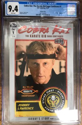 CGC 9,4 COBRA KAI: THE KARATE KID SAGA CONTINUES  #1 PHOTO CVR VAR