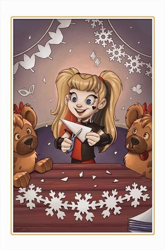 HARLEY QUINN #46 CVR D CHRISSIE ZULLO DC WINTER WONDERLAND CARD STOCK VAR