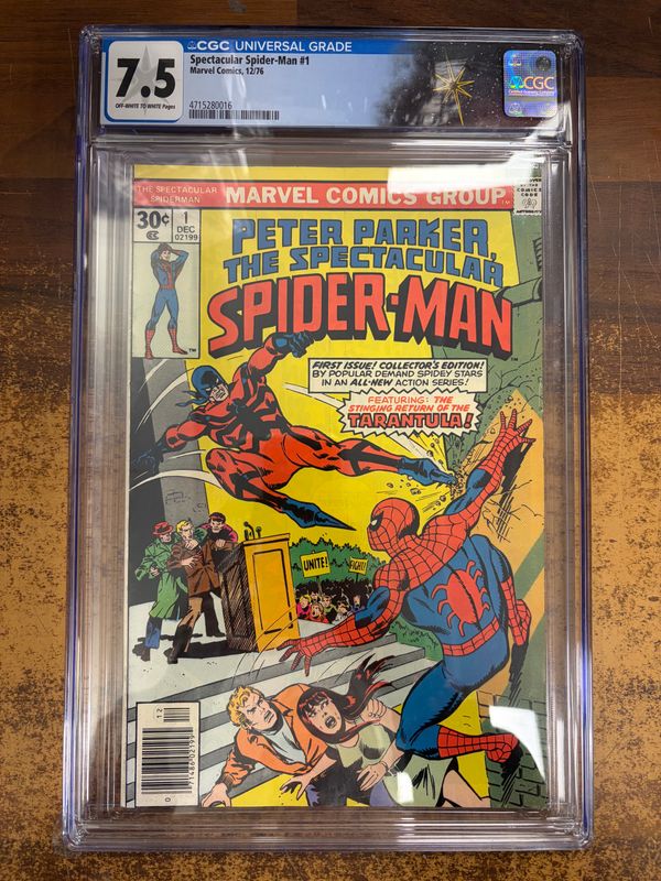 CGC 7,5 SPECTACULAR SPIDER-MAN #1 (NORTHERN COLLECTION)
