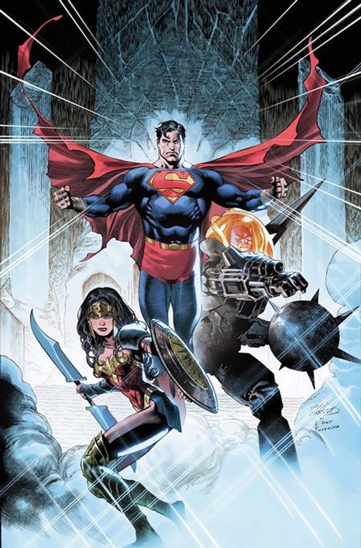 JUSTICE LEAGUE UNLIMITED #15 CVR C EDDY BARROWS & EBER FERREIRA CARD STOCK VAR (DC K.O.)