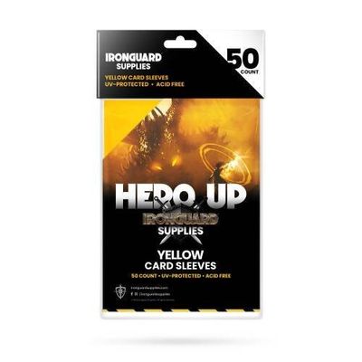 IRONGUARD CARD SLEEVES YELLOW 50CT