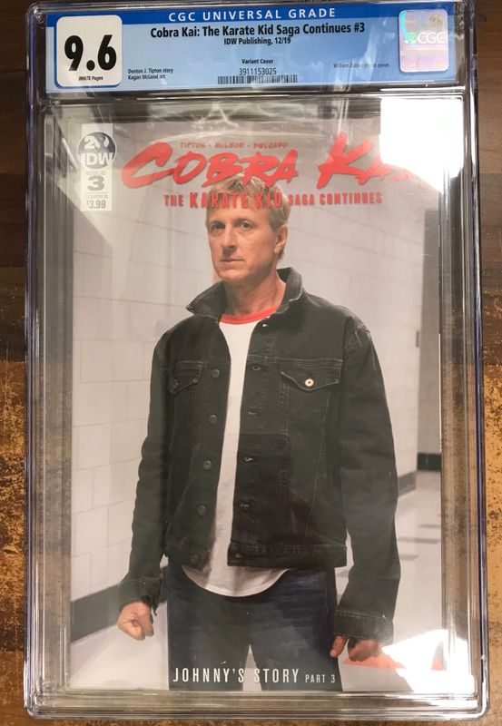 CGC 9,6 COBRA KAI: THE KARATE KID SAGA CONTINUES #3 PHOTO VAR CVR