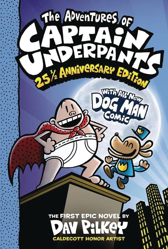 ADV OF CAPT UNDERPANTS W DOG MAN COMIC COLOR ED