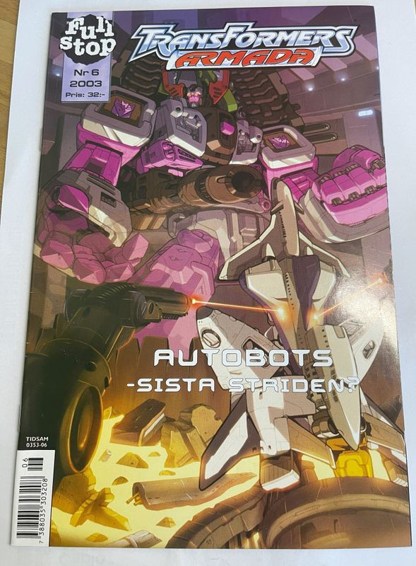 TRANSFORMERS ARMADA # 6 2003 den svenska serietidningen