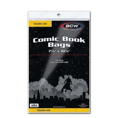 BCW GOLDEN COMIC BAGS (PACK OF 100)