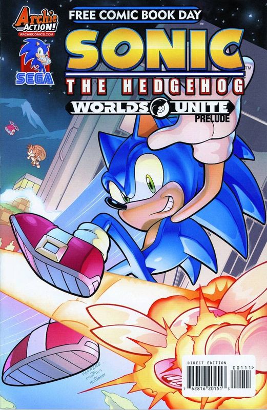 FCBD 2015 SONIC THE HEDGEHOG MEGA MAN WORLDS UNITE PRELUDE