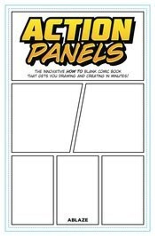 ACTION PANELS INNOVATIVE HOW TO BLANK COMIC BOOK JOURNAL