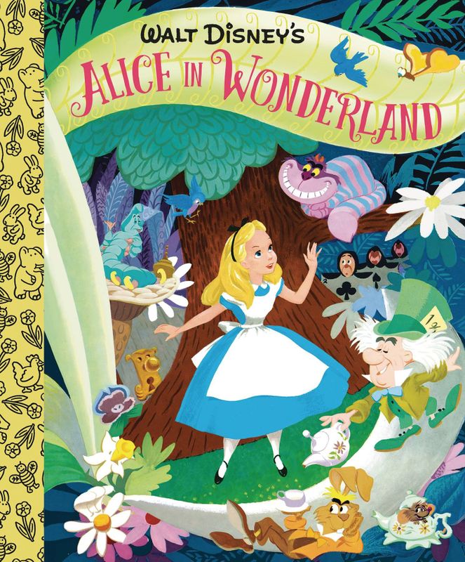 WALT DISNEYS ALICE IN WONDERLAND LITTLE GOLDEN BOARD BOOK (C