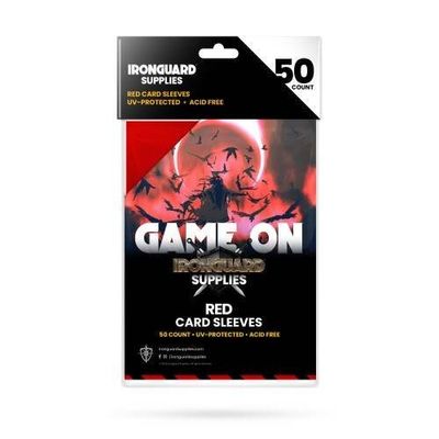 IRONGUARD CARD SLEEVES RED 50CT