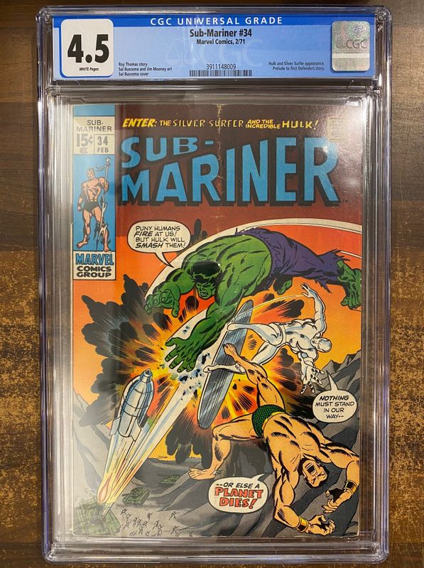 CGC 4,5 SUB-MARINER #34