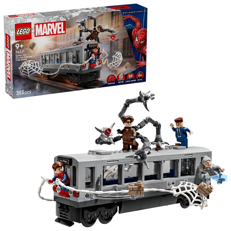Lego Marvel Spider-Man vs. Doc Ock Subway Train Scene