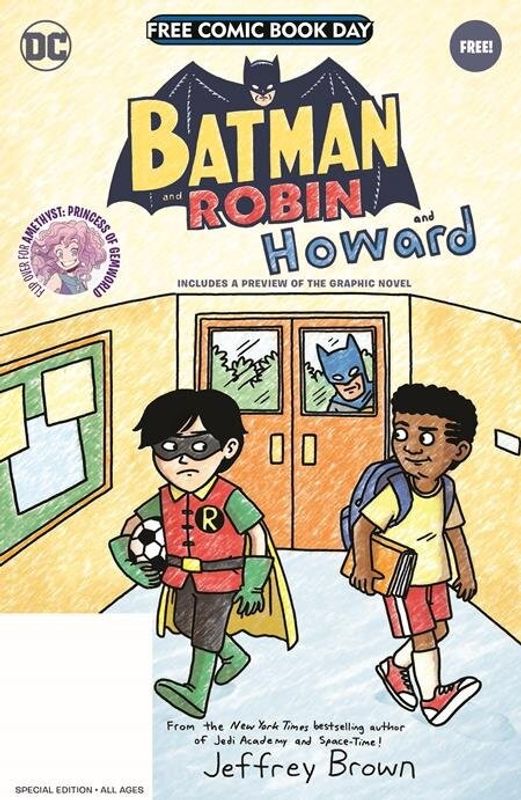 FCBD 2021 BATMAN AND ROBIN AND HOWARD / AMETHYST PRINCESS OF GEMWORLD SPECIAL EDITION FLIPBOOK