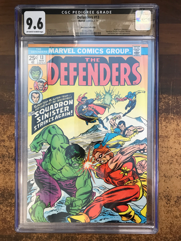 CGC 9,6 DEFENDERS #13 *PEDIGREE GRADE*