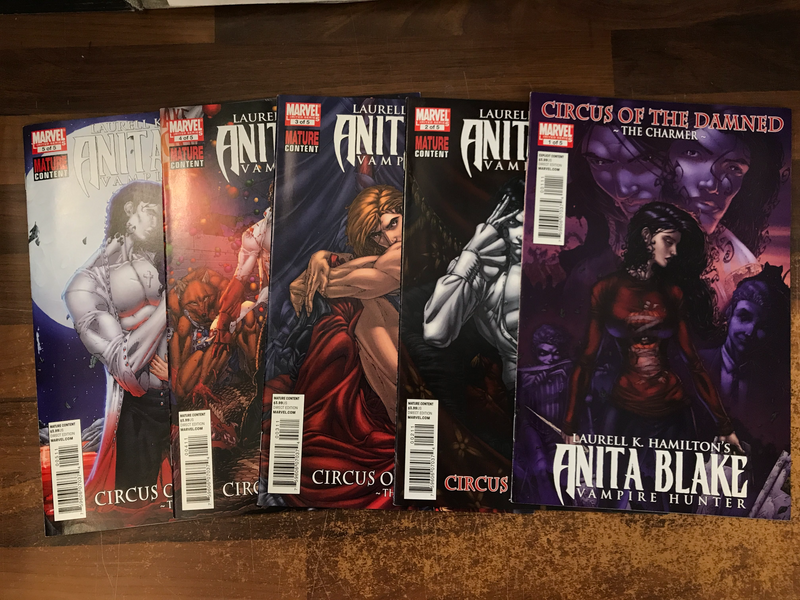 Anita Blake Circus of the Damned Charmer (2010 Marvel) #1-5 (complete)