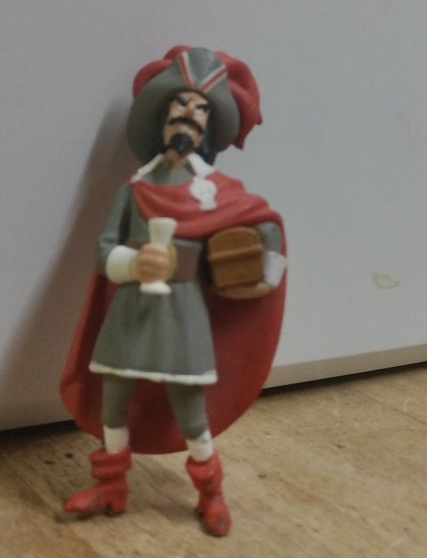 TINTIN KAPTEN HADDOCK LITEN PVC FIGUR MED  NYCKELRING