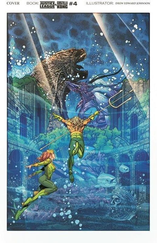 JUSTICE LEAGUE VS GODZILLA VS KONG #4 (OF 7) CVR A DREW JOHNSON