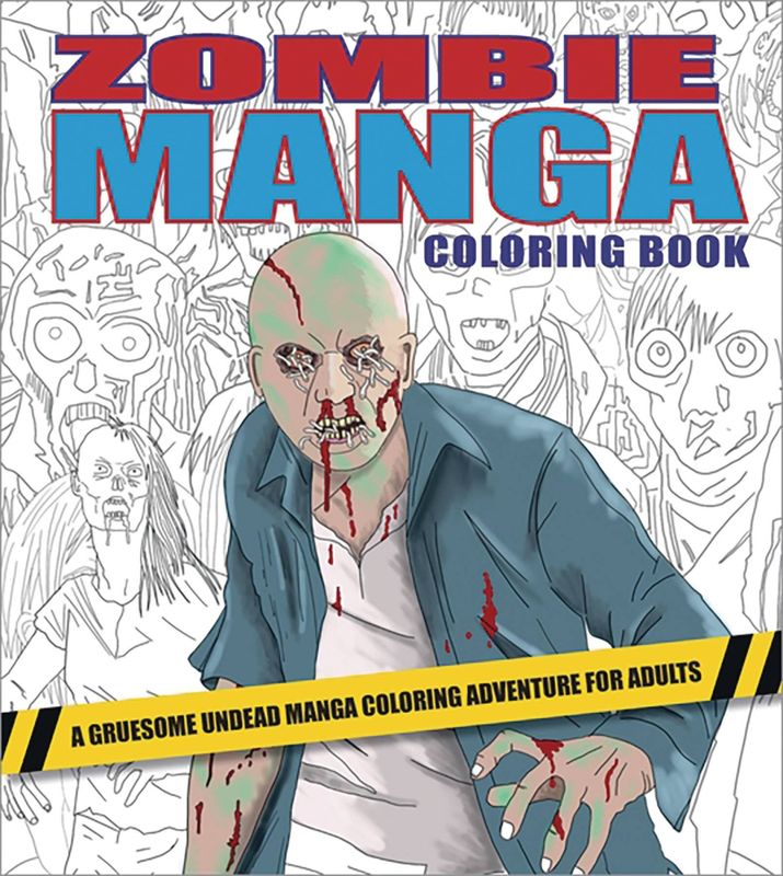 ZOMBIE MANGA COLORING BOOK