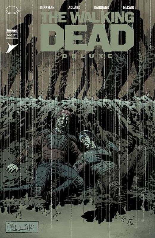 WALKING DEAD DELUXE #130 CVR B CHARLIE ADLARD & DAVE MCCAIG VAR 