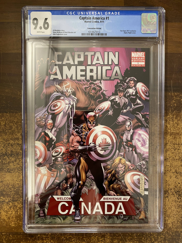 CGC 9,6 CAPTAIN AMERICA #1 FAN EXPO 2011 VARIANT