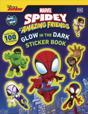 MARVEL SPIDEY & AMAZING FRIENDS GLOW IN DARK STICKER BOOK SC