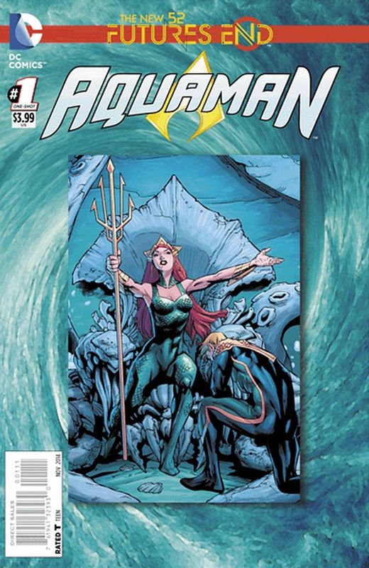 AQUAMAN FUTURES END #1 3D COVER