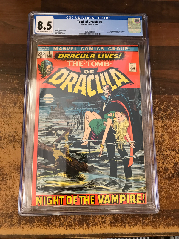 CGC 8,5 TOMB OF DRACULA #1