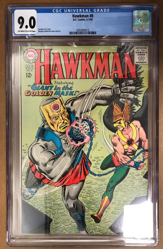 CGC 9,0 HAWKMAN #8