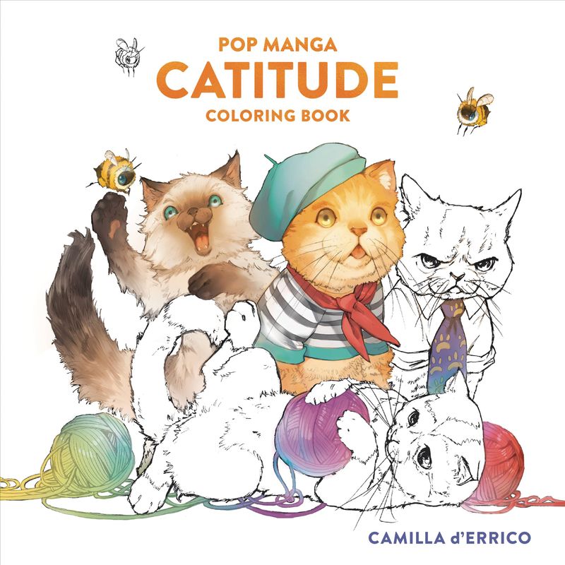 POP MANGA CATITUDE COLORING BOOK SC 