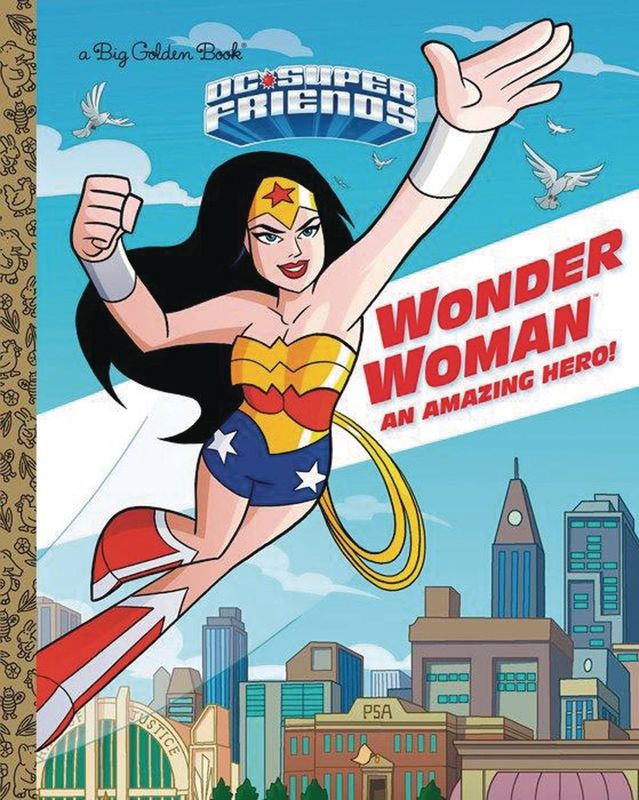 DC SUPER FRIENDS WONDER WOMAN LITTLE GOLDEN BOOK HC