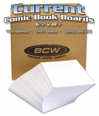 BCW BULK CURRENT COMIC BACKING BOARDS (1000 LOOSE)