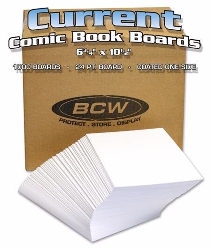 BCW BULK CURRENT COMIC BACKING BOARDS (1000 LOOSE)