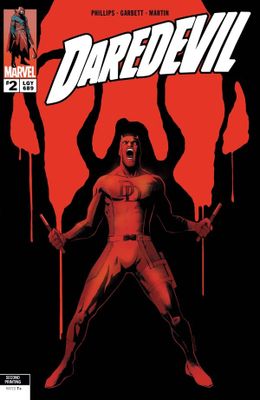 DAREDEVIL #2 LEE GARBETT 2ND PRINTING VARIANT