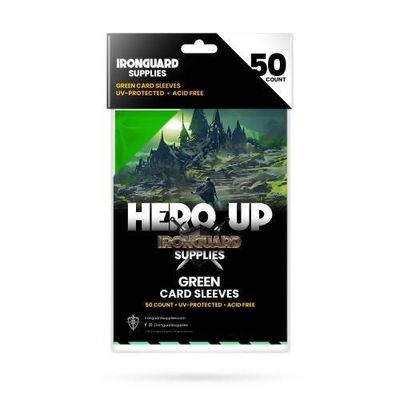 IRONGUARD CARD SLEEVES GREEN 50CT