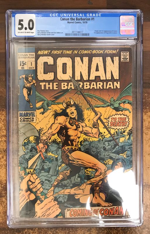 CGC 5,0 CONAN THE BARBARIAN #1