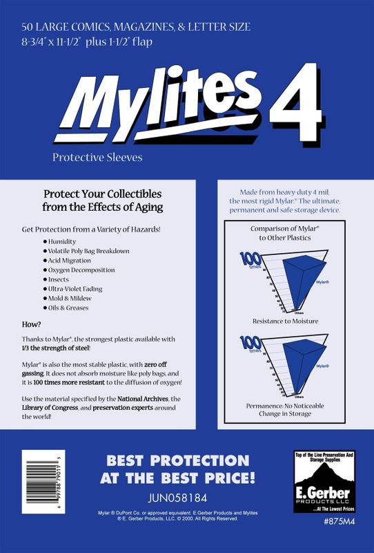 MYLITES 4 LG COMICS MAG LETTER (PACK OF 50)