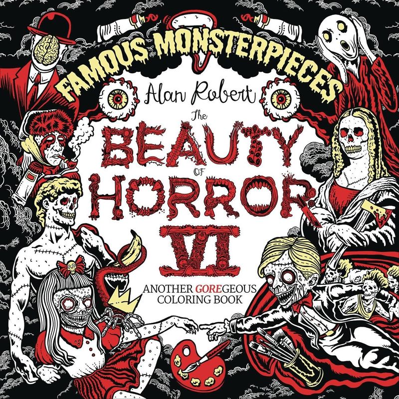 BEAUTY OF HORROR COLORING BOOK VOL 06 FAMOUS MONSTERPIECES