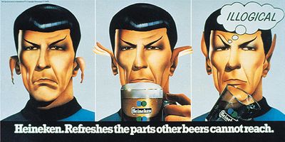 SPOCK HEINEKEN PRINT