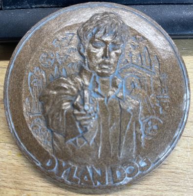 DYLAN DOG "MEDALJ" I TRÄ MEDAL IN WOOD