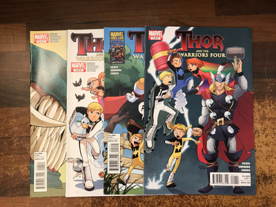 Thor and the Warriors Four (2010 Marvel) #1-4 (complete)