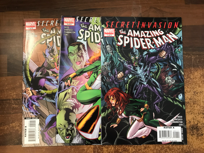 Secret Invasion Amazing Spider-Man (2008) #1-3 (complete)