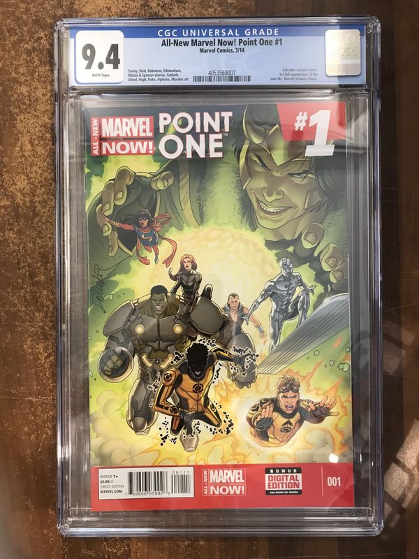 CGC 9,4 ALL-NEW MARVEL NOW! POINT ONE #1