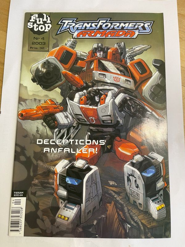 TRANSFORMERS ARMADA # 4 2003 den svenska serietidningen