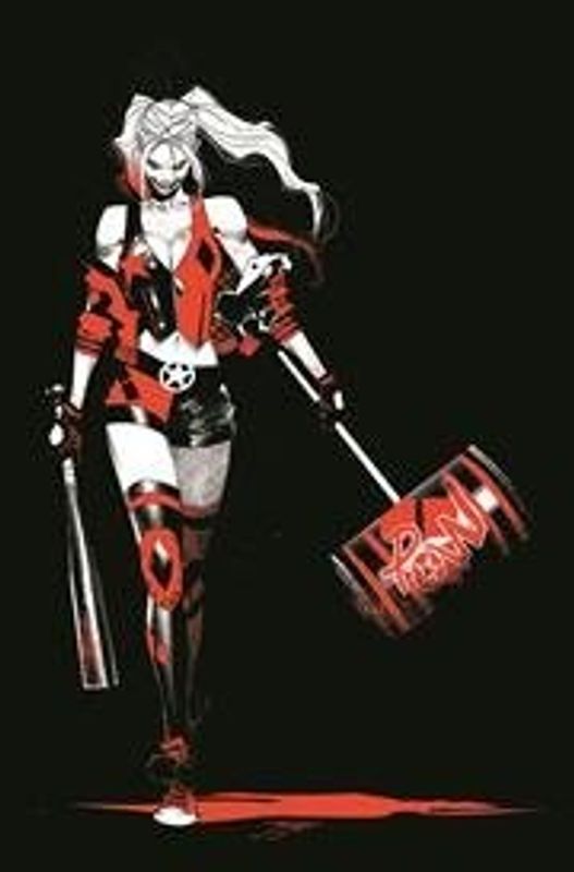 HARLEY QUINN BLACK WHITE RED TP