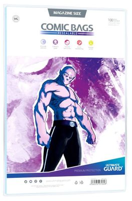 Comic Bags Ultimate Guard Magazine Size Resealable - 100 pack