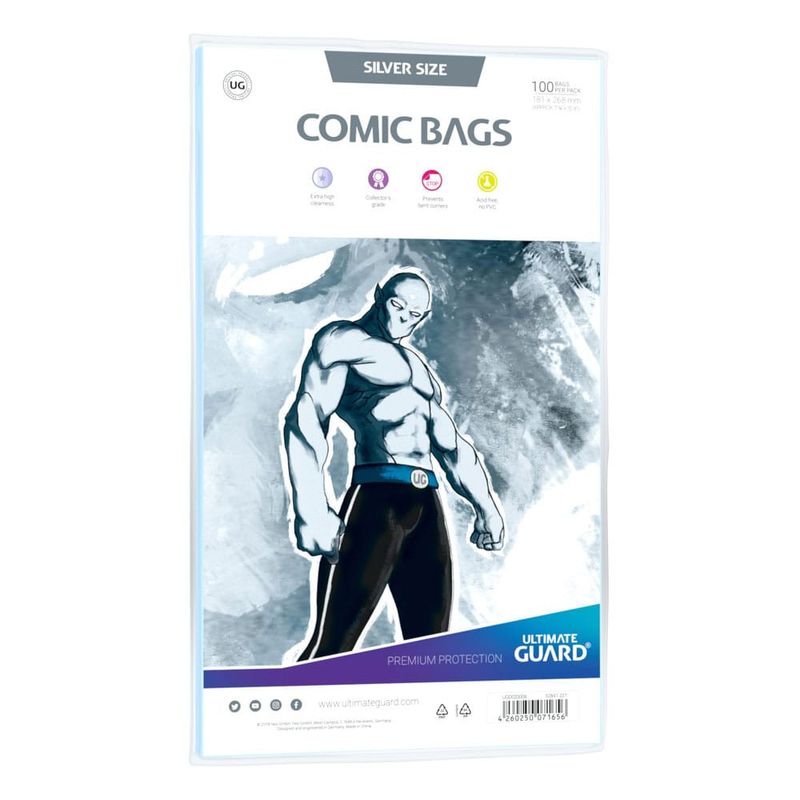 Comic Bags Ultimate Guard Silver size - 100 pack