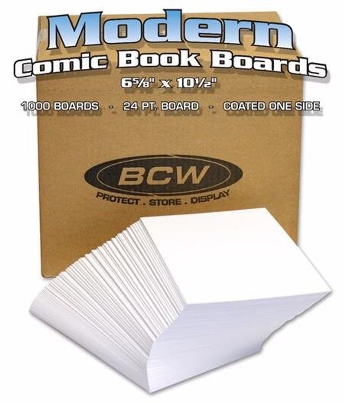 BCW BULK SILVER COMIC BACKING BOARDS (1000 LOOSE)