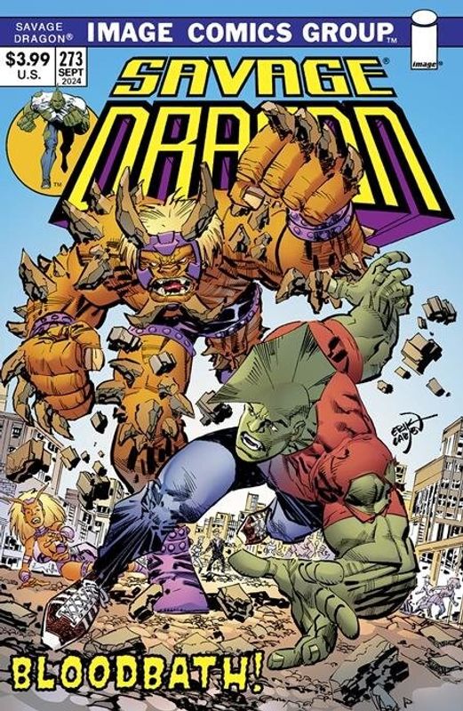 SAVAGE DRAGON #273 CVR B ERIK LARSEN 70S TRADE DRESS VAR